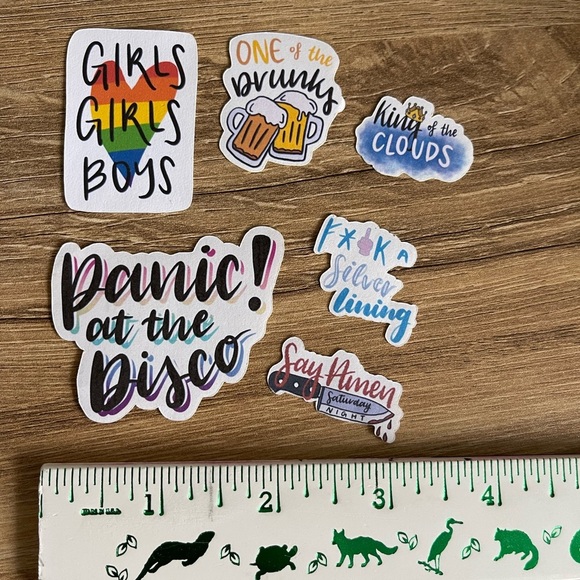 Panic at the Disco PATD Lot of 6 Handmade Designs Song Title Lyrics Brendon Urie - Picture 4 of 4